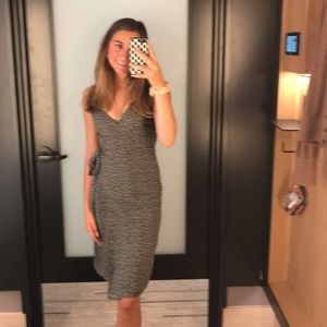 Abercrombie and fitch wrap floral dress- midi